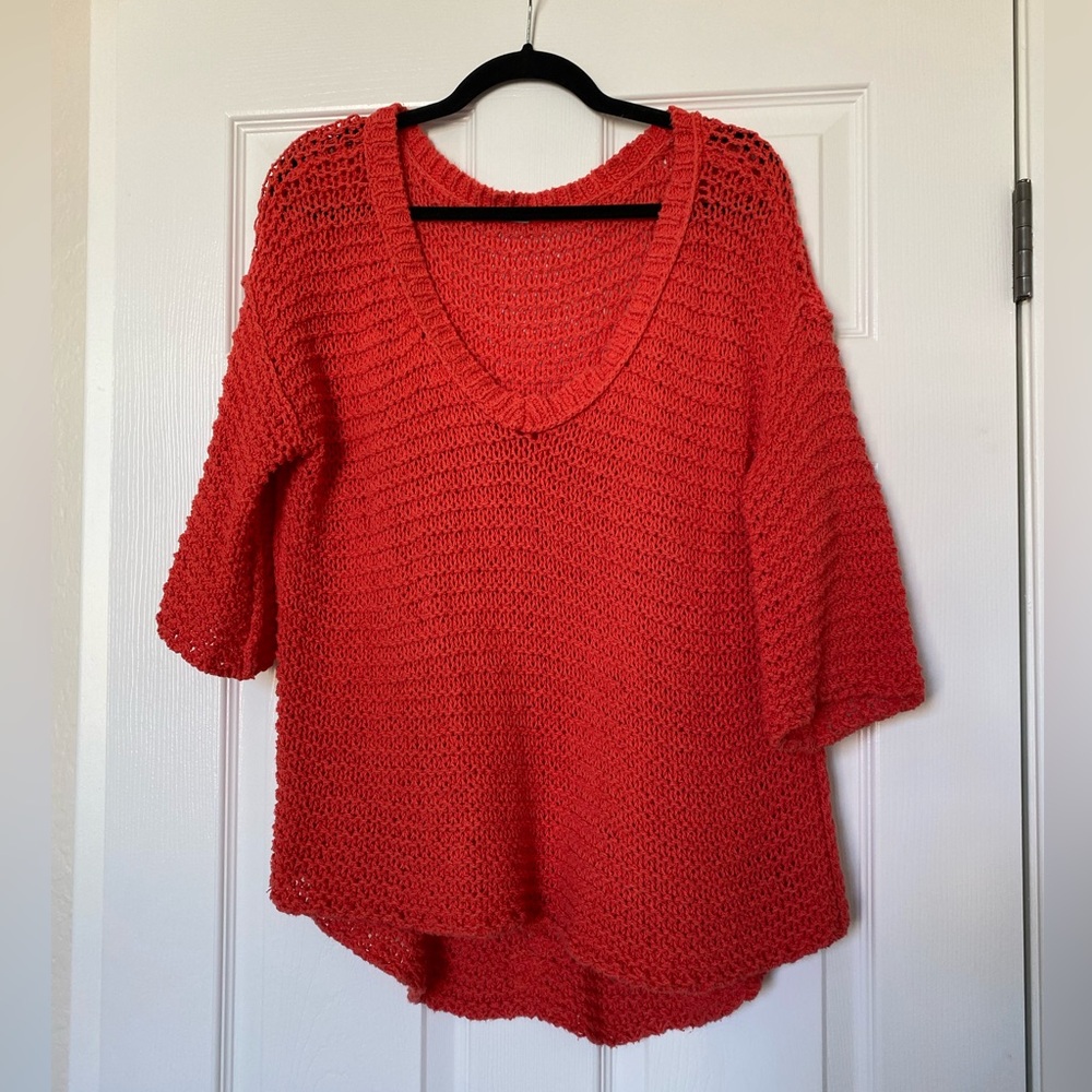 Free People crochet sweater
